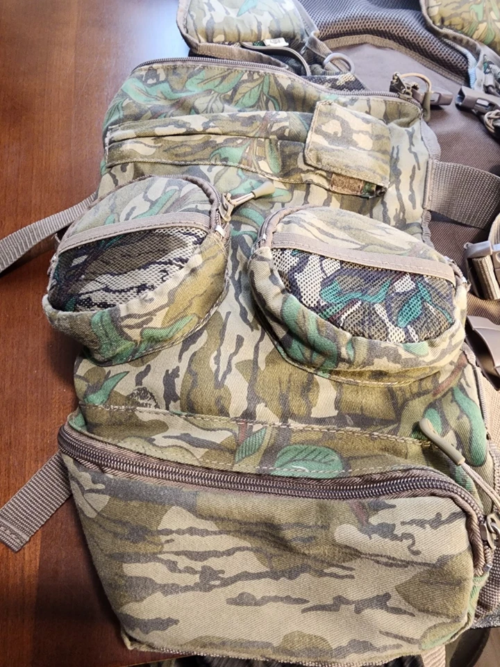 Chaleco Mossy Oak Para Hombre Barba Larga Elite Pavo Talla OSFM Caza Foto 3 de 4