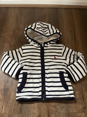 Joules Baby Jungen James blau & weiß Wendemantel Alter 3-6 Monate