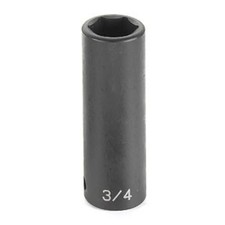 1/2" Drive x 2" Deep 2064D GREY PNEUMATIC Metal Black 729440466893 Sockets,