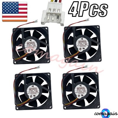 4x Cooling Fan For Mitsubishi NC5332H74A MMF-09D24TS-MM6 3-Pins 24V 90*90*25mm