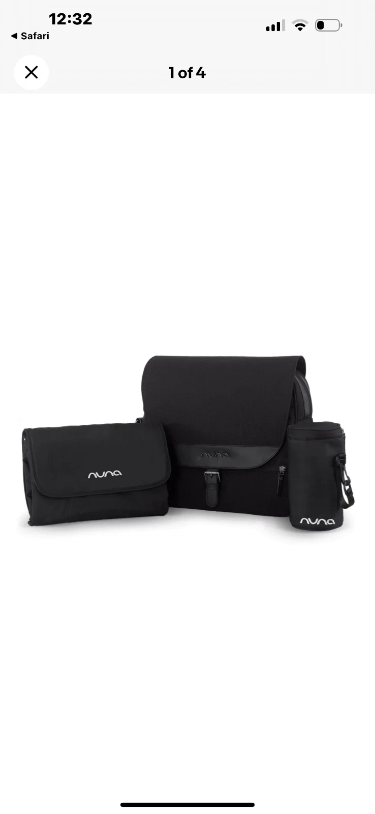 Nuna Diaper Bag Caviar