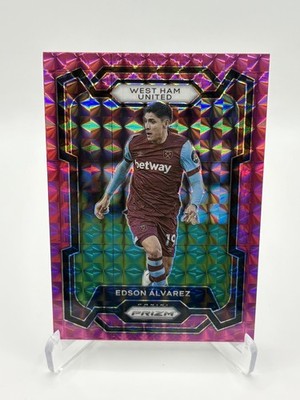 Edson Alvarez 2023-24 Panini Prizm Premier League #226 Pink Mosaic Prizm