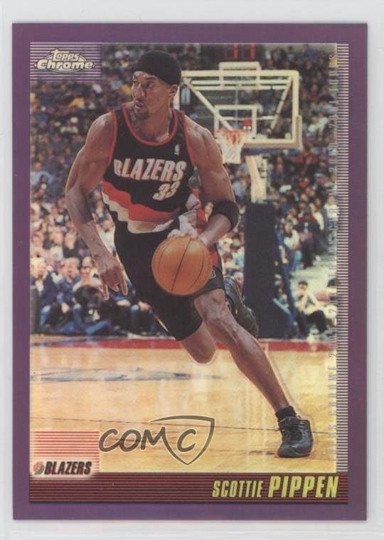 2000-01 Topps Chrome Refractor Scottie Pippen #22 HOF h8k