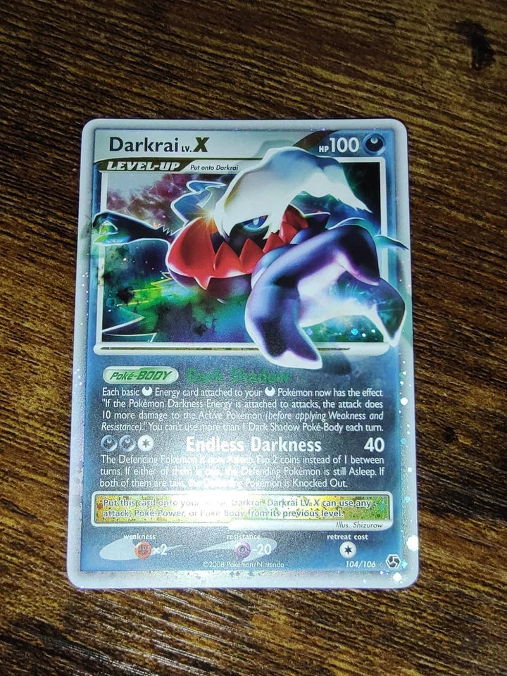 Darkrai Lv.X 104/106 Great Encounters Pokemon Ultra Rare Holo NM - Image 2 of 4