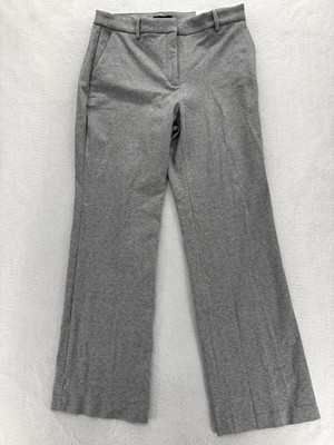 Express Trouser High Rise Dress Pants Womens 12 Gray Twill Stretch Career NWT