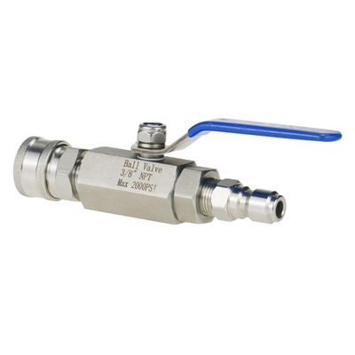 #ad Pressure Washer Ball Valve Kit NPT 3 8 Stainless Steel Shut Off Valve with L... $36.89