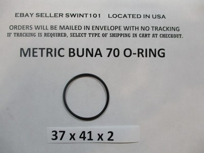 37mm ID x 41mm OD x 2mm thick O-ring.  Buna-70.   Quan 1.