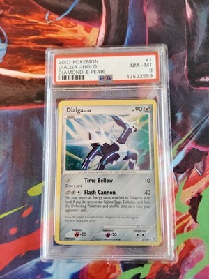 2007 Pokemon Diamond & Pearl Dialga Holo PSA 8 