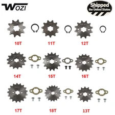 420Chain 17mm 10-18T Front Sprocket For 50 70 90 110 125 140cc ATV Pit Dirt Bike
