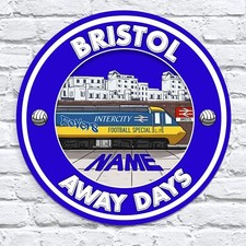Personalised Bristol Football Sign Retro Metal Plaque Casual Away Days FTR10
