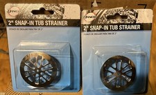 LOT OF 2 Danco 88930 2 in. Snap-In Tub Strainer in Chrome NEW FREE SHIPPING