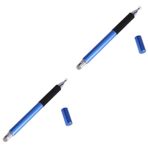 2pcs 1 Multifunction Round Thin Tip Touch Screen Pen Capacitive