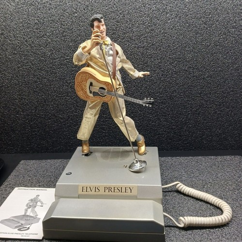 1998 NEW IN BOX Elvis Presley Sings/Dances Hound-Dog Telemania Telephone Ltd Ed - Picture 2 of 12