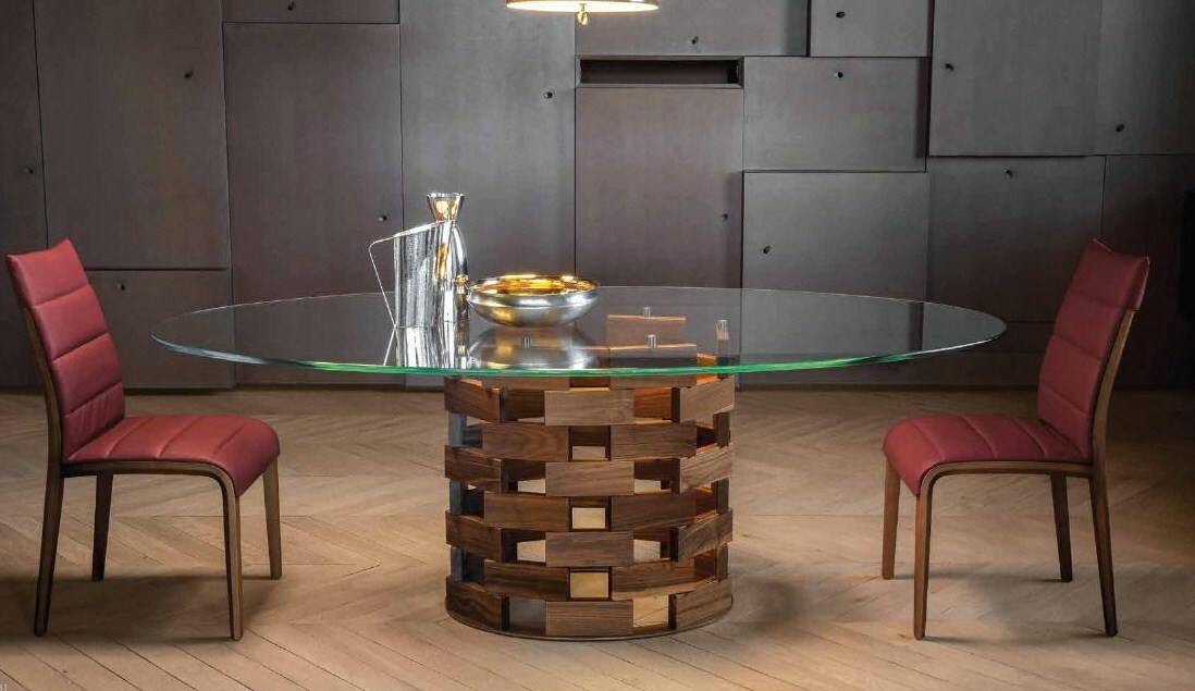 Tavolo Rotondo Tonin Tavoli In Cristallo Scopri Il Tavolo Fusion