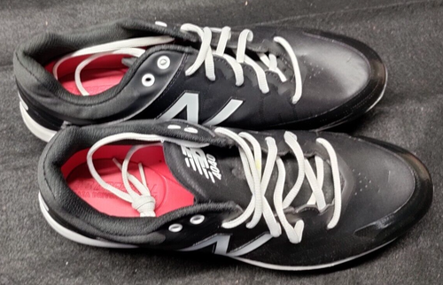 New Balance L4040BK5 Steel CLEATS WHITE/ BLACK MENS SIZE US 12 KNETIC STITCH - Picture 2 of 10