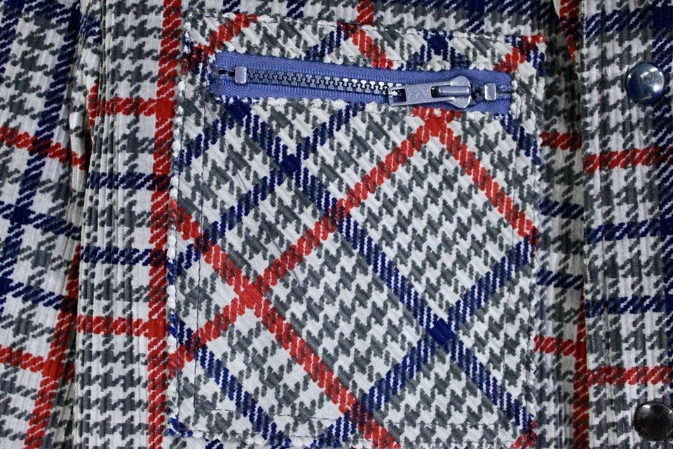 Abrigo reversible Van Heusen de colección años 70 pana a cuadros y nailon cortavientos talla 44 nuevo con etiquetas Foto 2 de 4