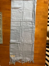 Pashmina Wrap/Scarf -  Light Blue  - 70x29" - 70% Pashmina / 30% Silk - NWOT