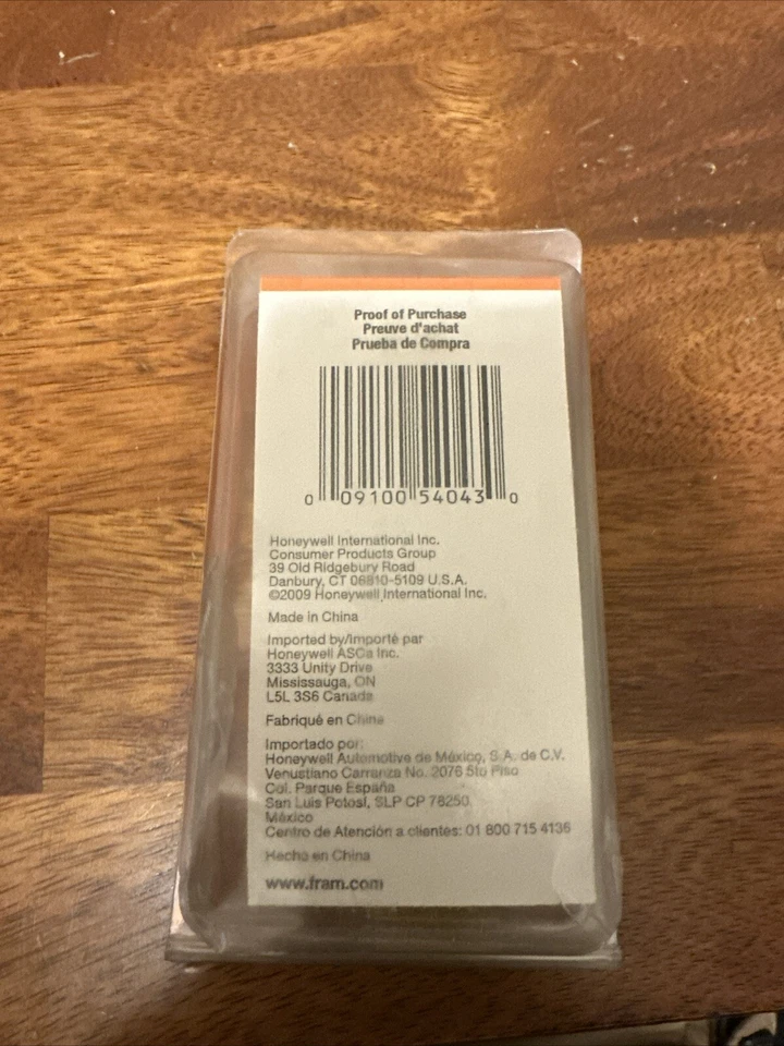 Filtro de combustible FRAM G3727 número de reorden G3727DP nuevo y sellado Foto 2 de 2