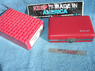 STARRETT 384 PARALLELS SET VINTAGE MACHINIST JIG-GRIND INSPECT TOOLMAKER S384JZ