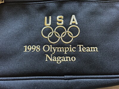 Vintage 1998 Nagano USA Olympics Team Athlete Duffel Carrier Bag