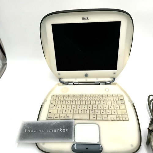 Apple iBook M6411 G3 Clamshell Vintage 192MB 10GB OS 9.1 AC100V Junk In Stock - Picture 5 of 14