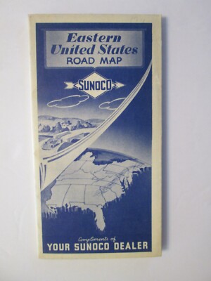 Sunoco Map of Eastern United States 1941