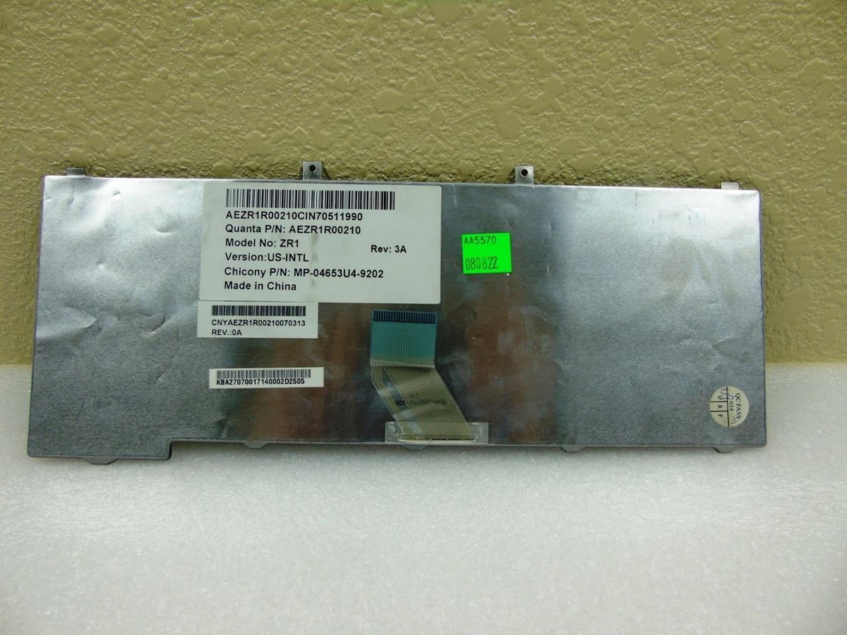 Acer Aspire 5570 ZR1 Laptop Keyboard US Black - AEZR1R00210