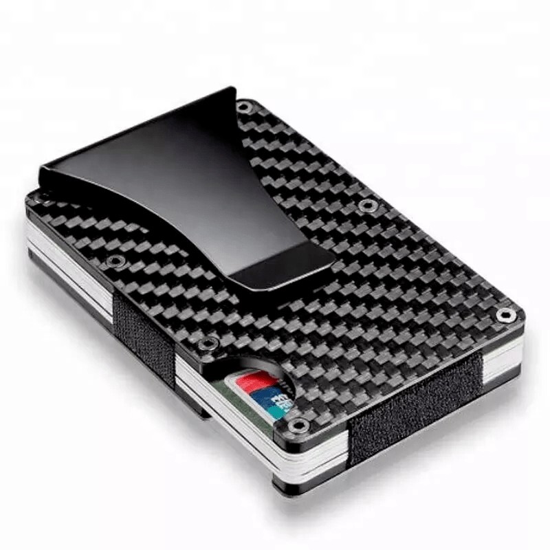 Slim RFID Blocking Carbon Fiber Wallet for Men - Minimalist Card Holder-image