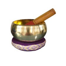Tibetan Buddhist Singing Bowl Yoga Meditation Handmade Sound Bowl Wooden Stick