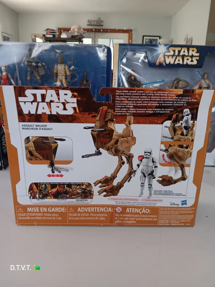 Star Wars Force Awakens Desert Assault Walker w/ First Order Stormtrooper 3 3/4" - Image 3 of 4
