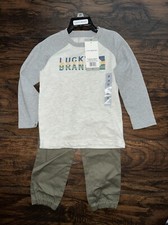 NEW Lucky Brand Boy's Long Sleeve 2 Piece Set Size 3T