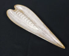 Royal Haeger  22k gold and cream color cigar ashtray 191 MCM 16 INCH Vintage