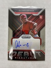2022 Panini Prizm Baseball Oliver Ortega Debut Signatures Prizm DS-00