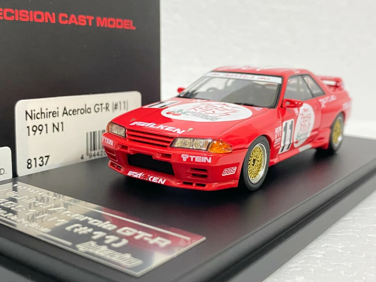 1:43 scale HPI Racing 8137 NISSAN SKYLINE R32 GTR 1991 N1 #11 NICHIREI ACEROLA