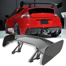 46" Rear Trunk Spoiler Wing Adjustable GT Style Glossy For Honda CR-Z 2011-2016