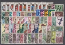 SPAIN - ESPAÑA - YEAR 1962 COMPLETE YEAR SET MNH WITH ALL THE STAMPS AND SHIELDS