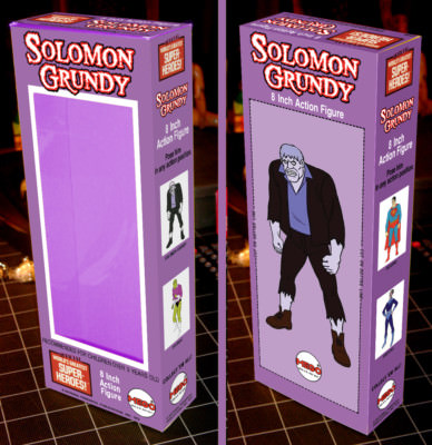 MEGO 8'' SOLOMON GRUNDY SUPERFRIENDS CUSTOM BOX ONLY