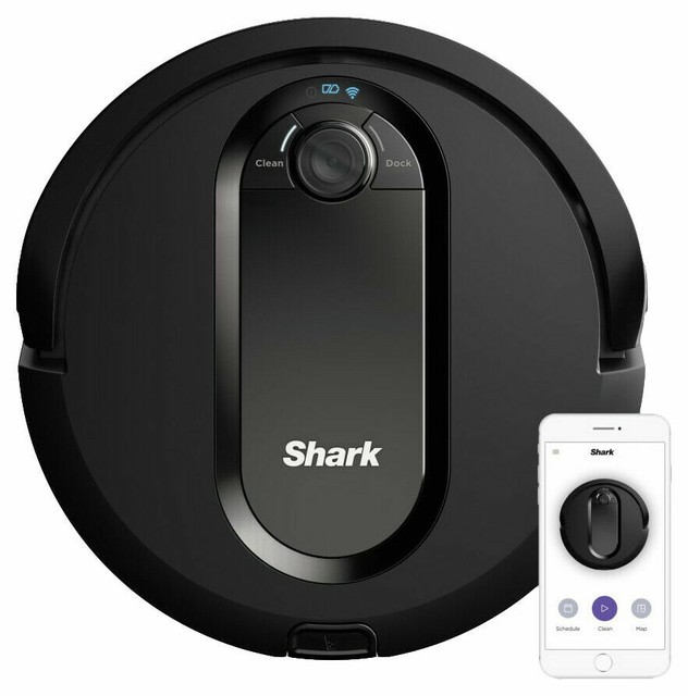 Shark IQ R100 Robot Vacuum Cleaner with Self-Empty Base - Black