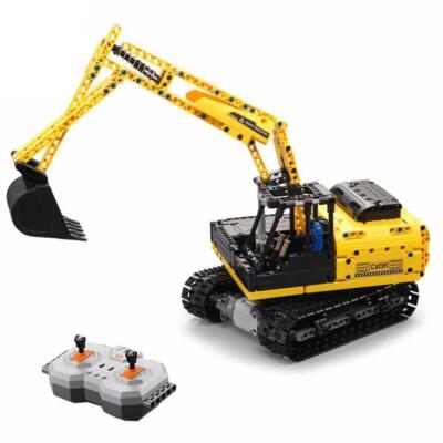Ferngesteuerter Raupenbagger, 544 Teile, aus der deTech Serie von CaDA, C51057W