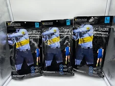 NEW BODY GLOVE MENS 4 PERFORMANCE BOXER BRIEFS ACTIVE STRETCH BLACK MSRP $48