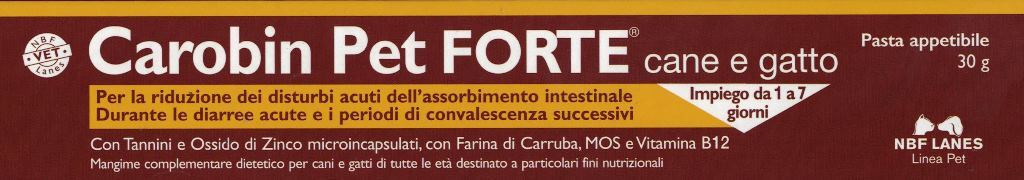 Nbf Lanes Carobin Pet Forte Integratore Cane Gatto Disturbi Intestinali 30G - Immagine 2