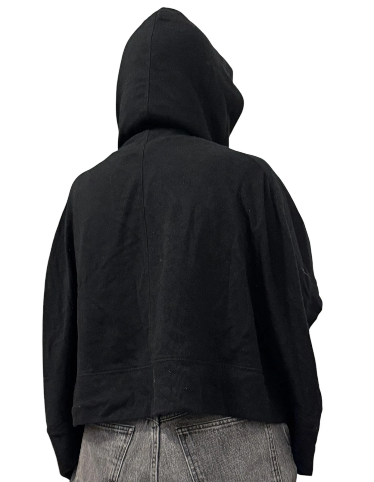 Alexander Wang Top nero con cappuccio taglia XS