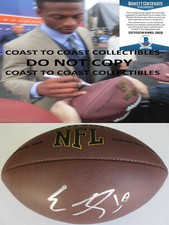 Emmanuel Sanders Buffalo Bills Broncos Steeers signed football proof Beckett COA