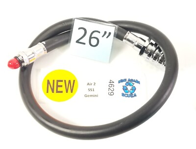 NEW Atomic SS1 BCD BC Octo Inflator Hose Air Source 26'' Scuba Dive     #4629