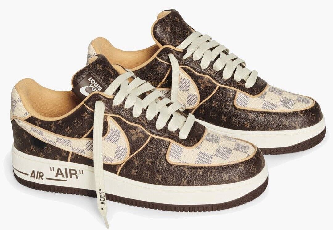 nike air force 1 louis vuitton brown