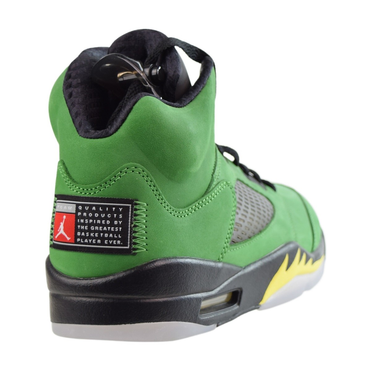 Air Jordan 5 Men\'s SIze 8 1/2 Retro SE Oregon Apple Green Black Yellow  0591 air-jordan-5-retro-se-oregon-  main image 3