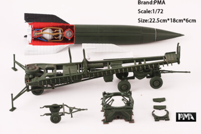 A)PMA製 WWⅡ ドイツ軍V2ロケット弾道ミサイル 1/72 完成品模型 1:72 PMA German V2 short range missile V-2 Rocket 1943-1944
