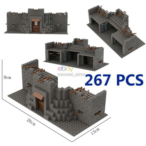 MOC Military WWII Army Base Fortress Baseplate Building Block Bricks Arms Stores - Picture 25 of 42
