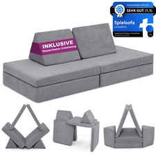 Linodino Spielsofa Kindersofa Schlaffunktion Schaumstoffbausteine Modulsofa