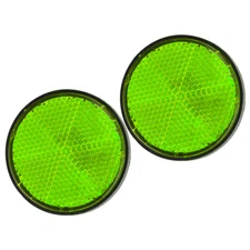 2pcs Round Motorcycle Front Fork Reflector Fit for Honda Kawasaki hm